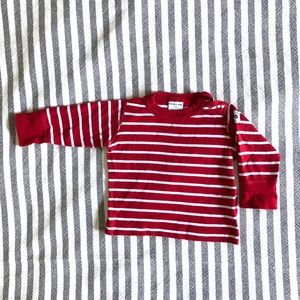 Polarn O. Pyret organic striped top